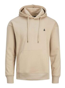 Sudadera Jack and Jones Jestar Beige para Hombre