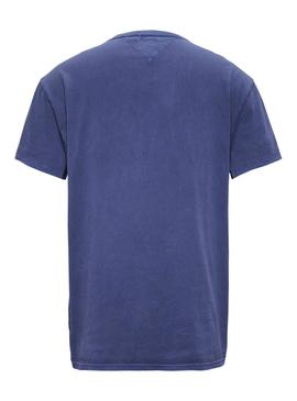 Camiseta Tommy Jeans Dye Azul Hombre