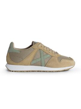 Zapatillas Munich Massana 514 Beige y Verde 