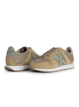 Zapatillas Munich Massana 514 Beige y Verde 