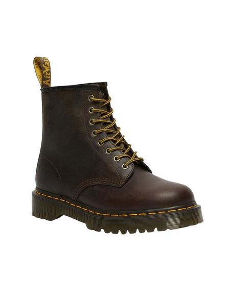 Comida sana comerciante ojo Botas Dr Martens 1460 Marron para Mujer