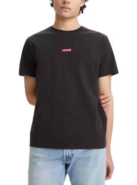 Camiseta Levis Relaxed Baby Negro para Hombre