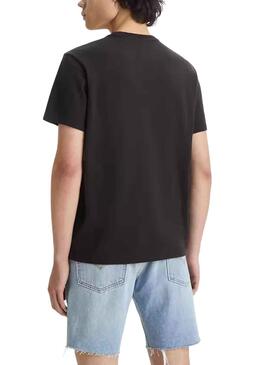 Camiseta Levis Relaxed Baby Negro para Hombre