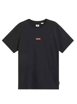 Camiseta Levis Relaxed Baby Negro para Hombre