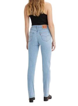 Pantalon Vaquero Levis 724 Light Denim para Mujer