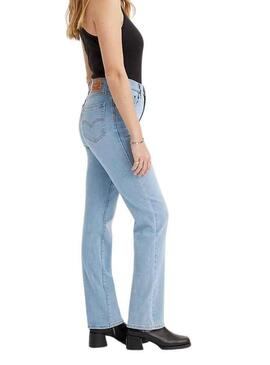 Pantalon Vaquero Levis 724 Light Denim para Mujer