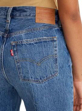 Pantalon Vaquero Levis 501 Azul Medio para Mujer