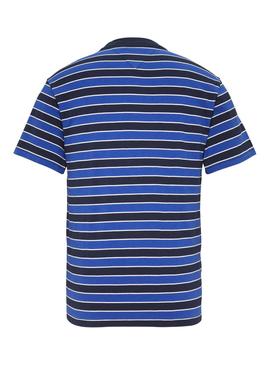 Camiseta Tommy Jeans Bold Stripe Azul Hombre