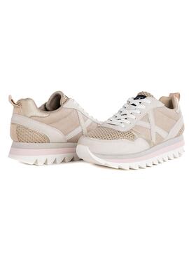 Zapatillas Munich Ripple 44 Beige para Mujer