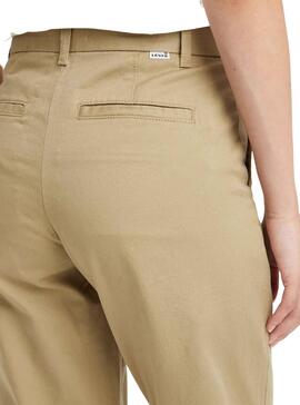 Pantalon Levis Chino Beige para Mujer