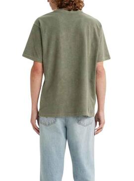Camiseta Levis Vintage Verde para Hombre