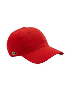 Gorra Lacoste Básica Cocodrilo Rojo Unisex