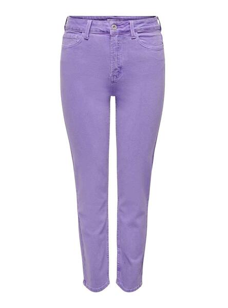 Pantalon Vaquero Only Emily Lila para Mujer