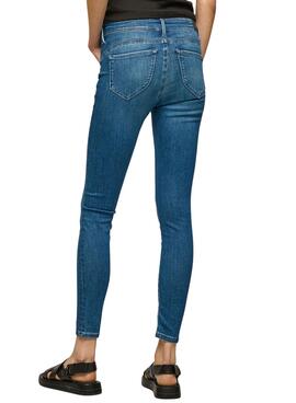 Vaquero Pepe Jeans Zoe Fit Skinny Azul para Mujer