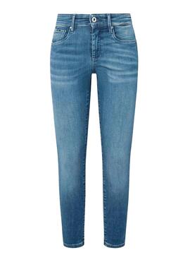 Vaquero Pepe Jeans Zoe Fit Skinny Azul para Mujer