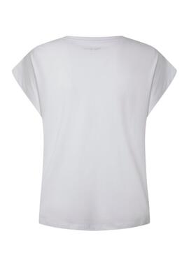 Camiseta Pepe Jeans Bloom Blanco para Mujer 