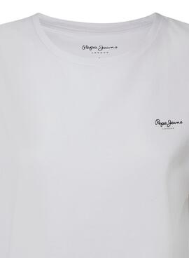 Camiseta Pepe Jeans Bloom Blanco para Mujer 