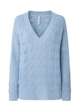 Jersey Pepe Jeans Terra Azul para Mujer