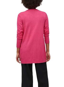 Chaqueta Vila Viril Open Fucsia para Mujer