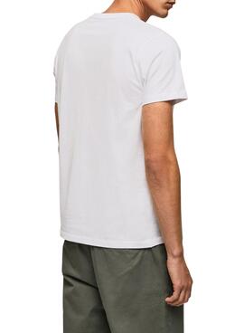 Camiseta Pepe Jeans Rafa Blanco para Hombre