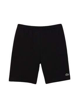 Bermuda Lacoste Algodón Ecológico Negro Hombre