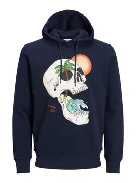 Sudadera Jack and Jones Tidal Marino para Hombre