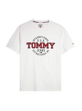 Camiseta Tommy Jeans Circular Blanco Hombre