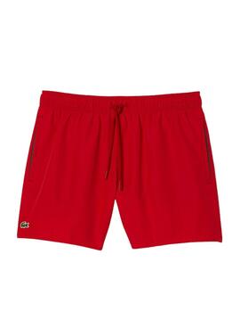 Bañador Lacoste Secado Rápido Rojo para Hombre