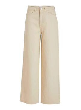 Pantalon Vila Freya Beige para Mujer