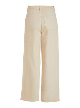 Pantalon Vila Freya Beige para Mujer