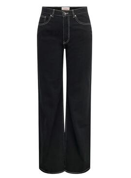 Pantalón Only Juicy Darsy Negro Para Mujer