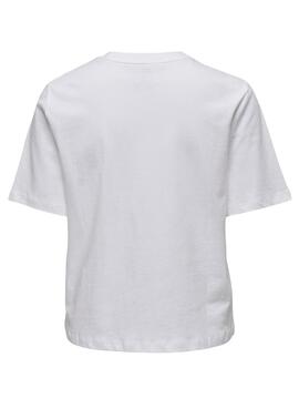 Camiseta Only Mauve Boxy Blanco para Mujer