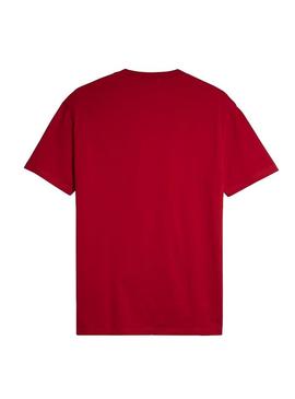 Camiseta Tommy Jeans Circular Rojo Hombre