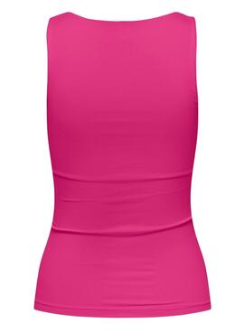 Top Only Lea Basic Rosa para Mujer