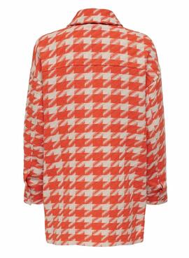 Sobrecamisa Only Johanna Naranja para Mujer