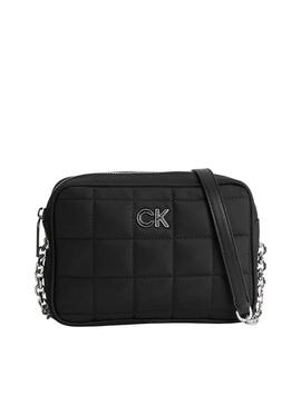 Bolso Calvin Klein Jeans Quilt Negro para Mujer