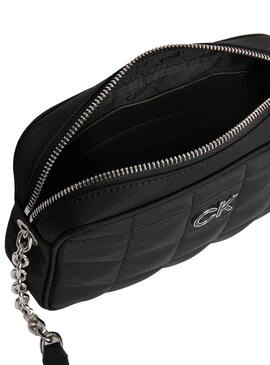 Bolso Calvin Klein Jeans Quilt Negro para Mujer