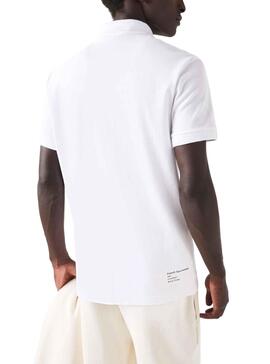 Polo Lacoste Embroidery Logo Blanco para Hombre