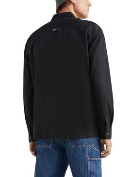 Sobrecamisa Tommy Jeans Classic Negro para Hombre