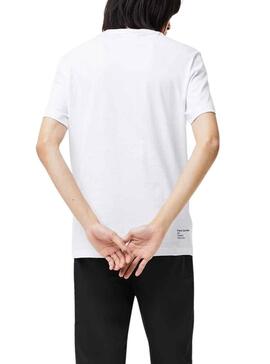 Camiseta Lacoste Embroidery Blanco para Hombre