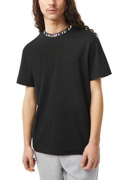 Camiseta Lacoste Logo Negro para Hombre