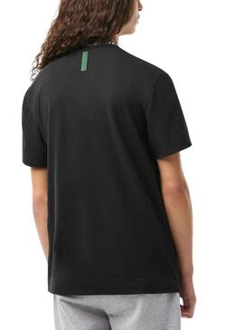 Camiseta Lacoste Logo Negro para Hombre