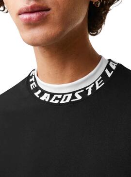 Camiseta Lacoste Logo Negro para Hombre