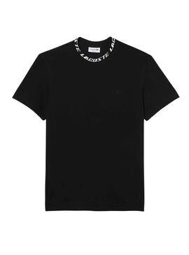 Camiseta Lacoste Logo Negro para Hombre