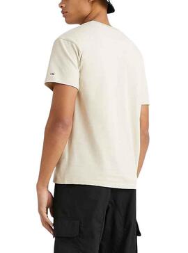 Camiseta Tommy Jeans Luxe II Beige para Hombre