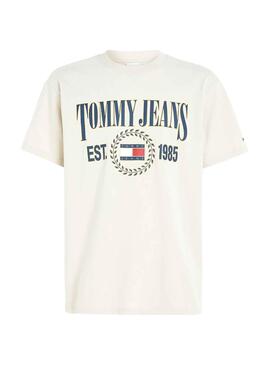 Camiseta Tommy Jeans Luxe II Beige para Hombre