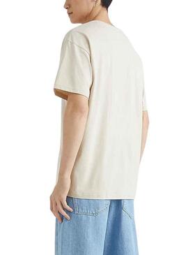 Camiseta Tommy Jeans Graphic Beige para Hombre