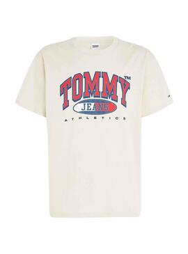Camiseta Tommy Jeans Graphic Beige para Hombre