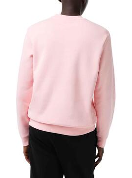 Sudadera Lacoste Basico Rosa para Hombre