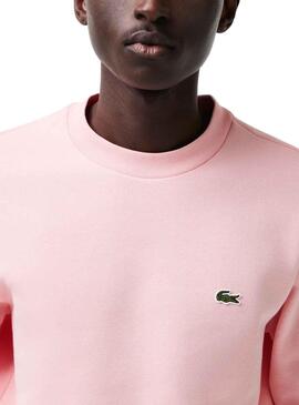 Sudadera Lacoste Basico Rosa para Hombre